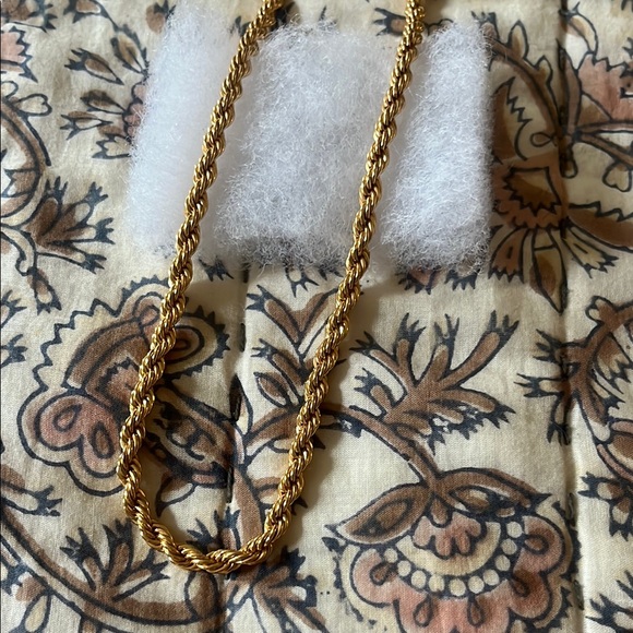 Gold Rope Chain Necklace - Picture 2 of 3